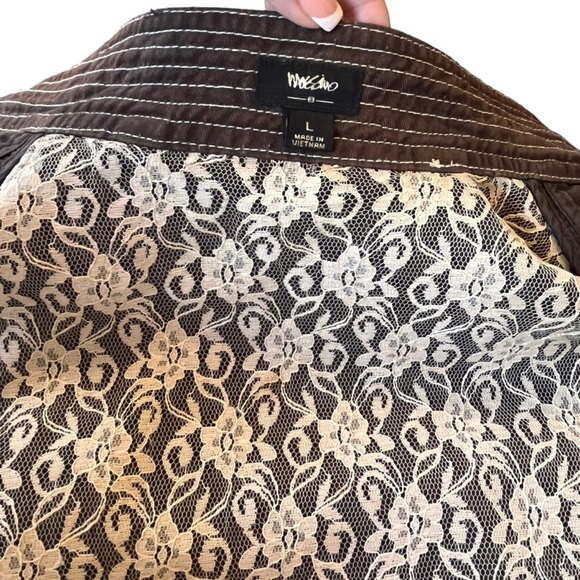 Vintage Mossimo Women's Cotton Jacket Brown size Large pre owned good condition - Picture 3 of 4